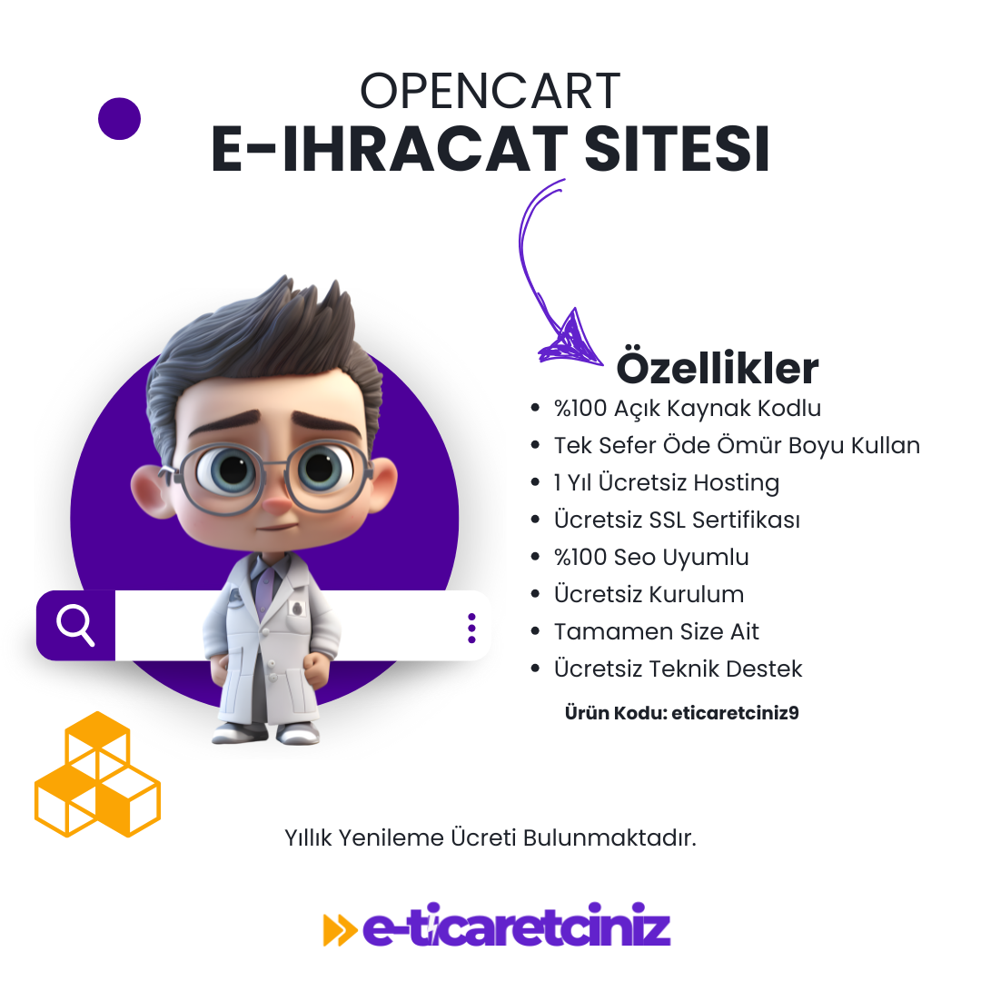 Opencart E ihracat Sitesi