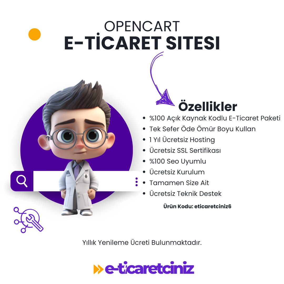 Opencart Açık Kaynak E-Ticaret Sitesi %100 Seo