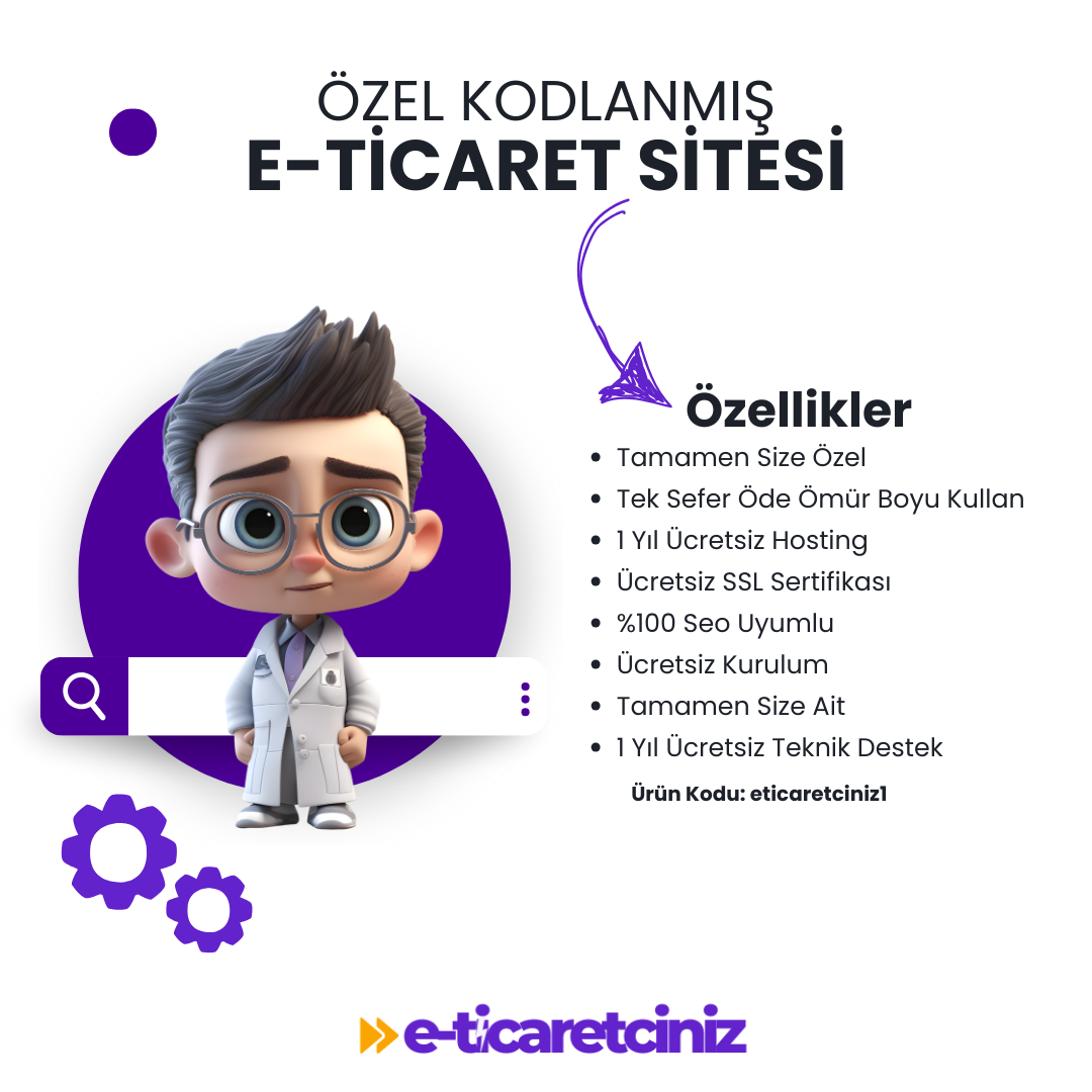 Özel Kodlanmış E-Ticaret Sitesi %100 Seo