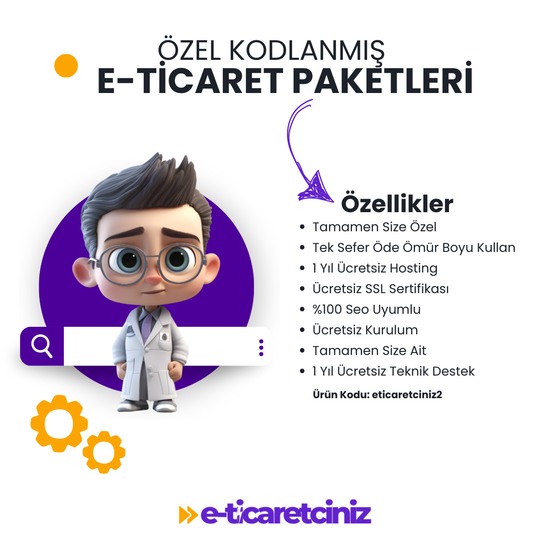 E-Ticaret Sitesi Özel Kodlanmış %100 Seo